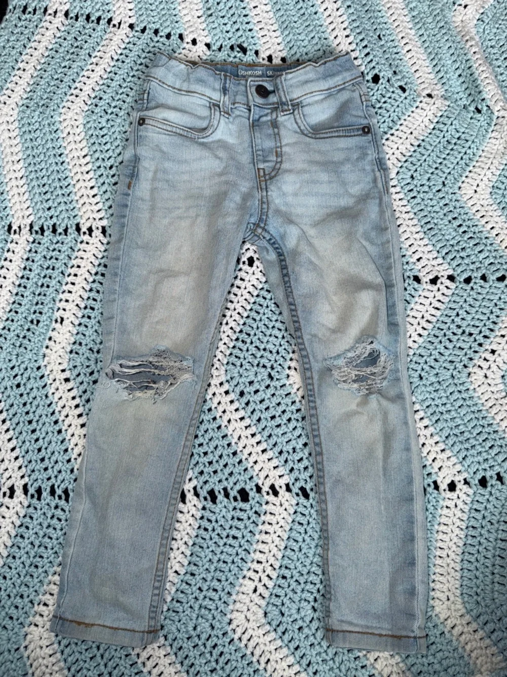 OshKosh B'gosh Light Blue Distressed Skinny Jeans